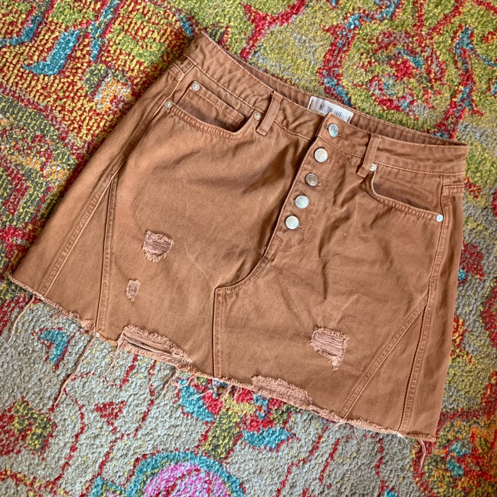 We the Free Fray Denim Mini